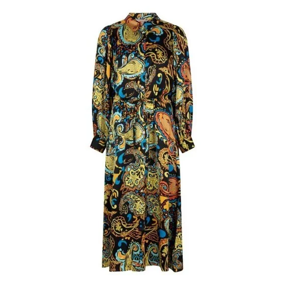 NWT ESQUALO Untamed Party Paisley Print Dress - Picture 8 of 9